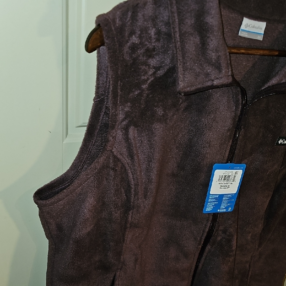 NWT Columbia Women’s Purple Fleece Vest Size 2XL - Picture 5 of 9
